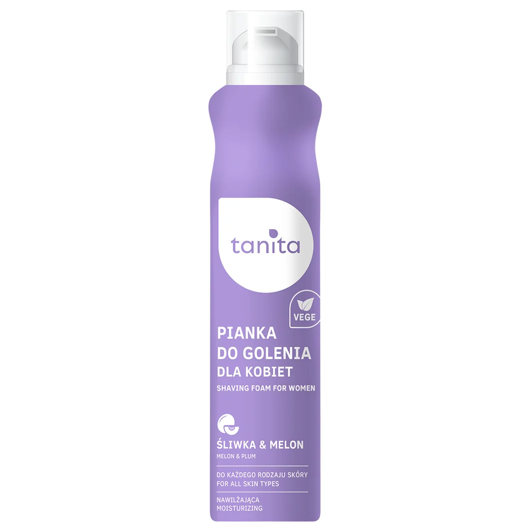 Tanita pianka do golenia dla kobiet Śliwka & Melon, 200 ml