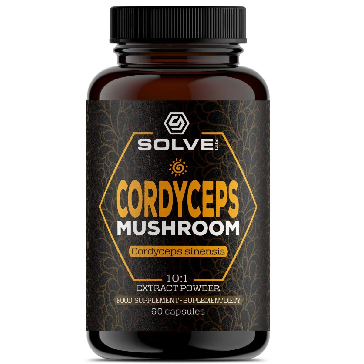 Solve Labs Cordyceps, maczużnik chiński ekstrakt 10:1, 60 kapsułek