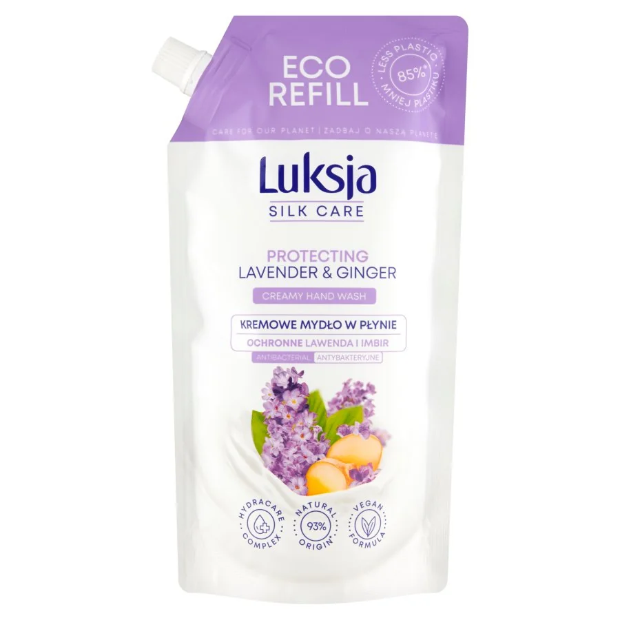 Luksja Silk Care, kremowe mydło w płynie Lawenda i Imbir, 500 ml