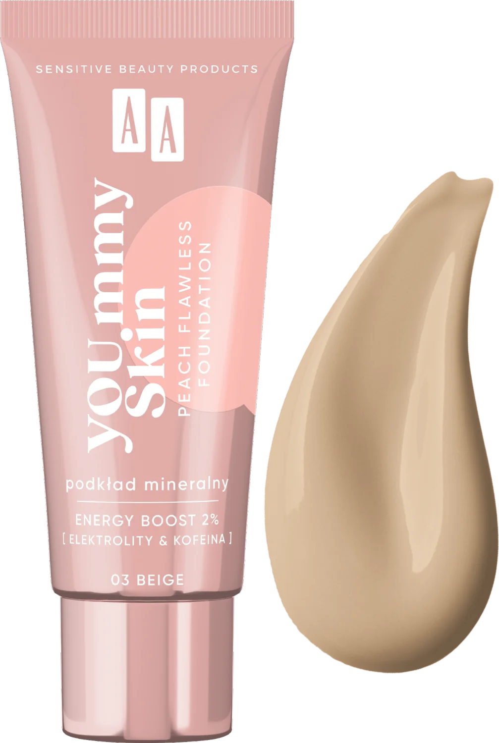 AA YOU.mmy Skin podkład mineralny dodający blasku 03 Beige, 30 ml