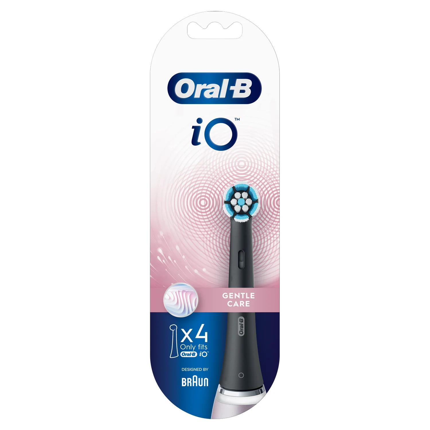 Oral-B iO Gentle Care, końcówki do szczoteczek Black, 4 szt.