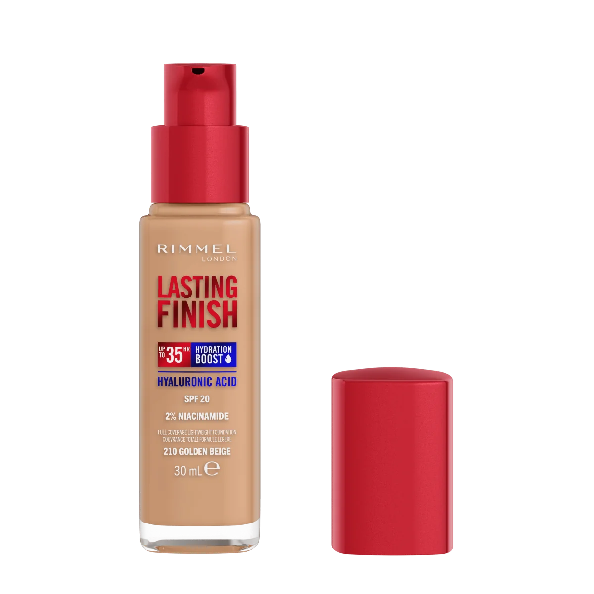 Rimmel Lasting Finish Foundation Podkład do twarzy nr 210 Golden Beige, 30 ml