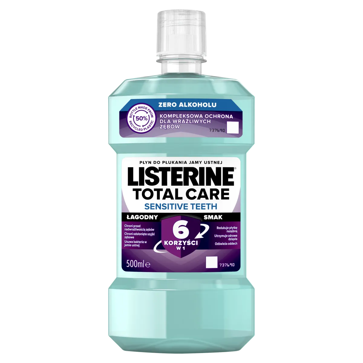 LISTERINE Total Care Sensitive płyn do płukania jamy ustnej, 500 ml