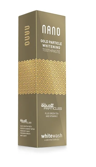 Whitewash Nano Gold Particle Whitening Toothpaste wybielająca pasta do zębów z cząsteczkami złota, 75 ml