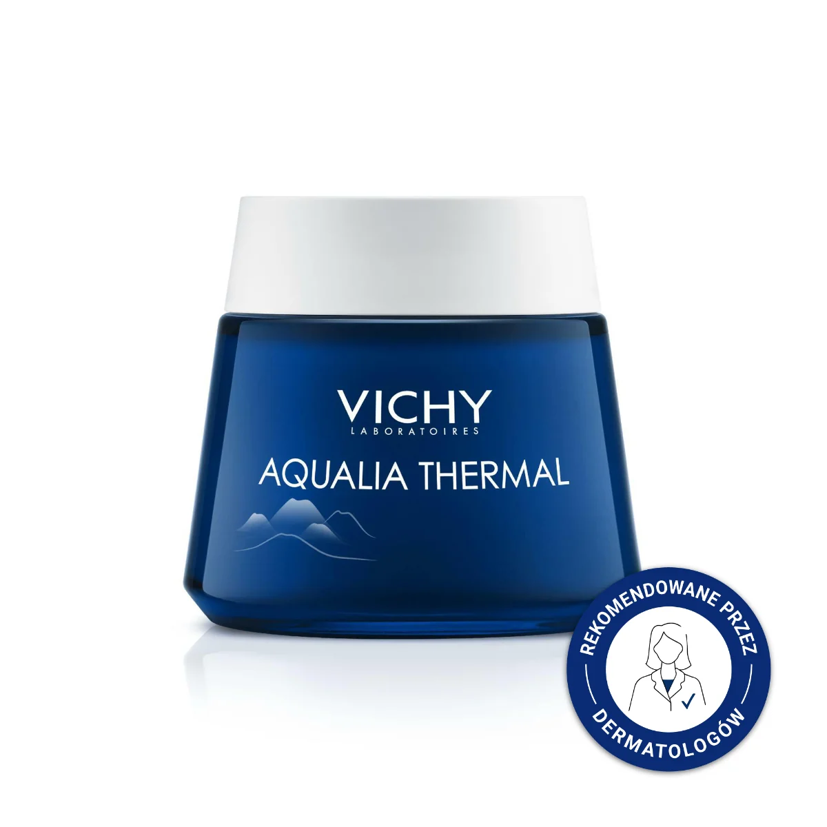 Vichy Aqualia Thermal, spa na noc, nawilżający i regenerujący żel-krem przeciw objawom zmęczenia, 75 ml