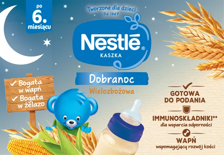 Nestle Kaszka do picia, wielozbożowa, po 6. miesiącu, 2 x 200 ml