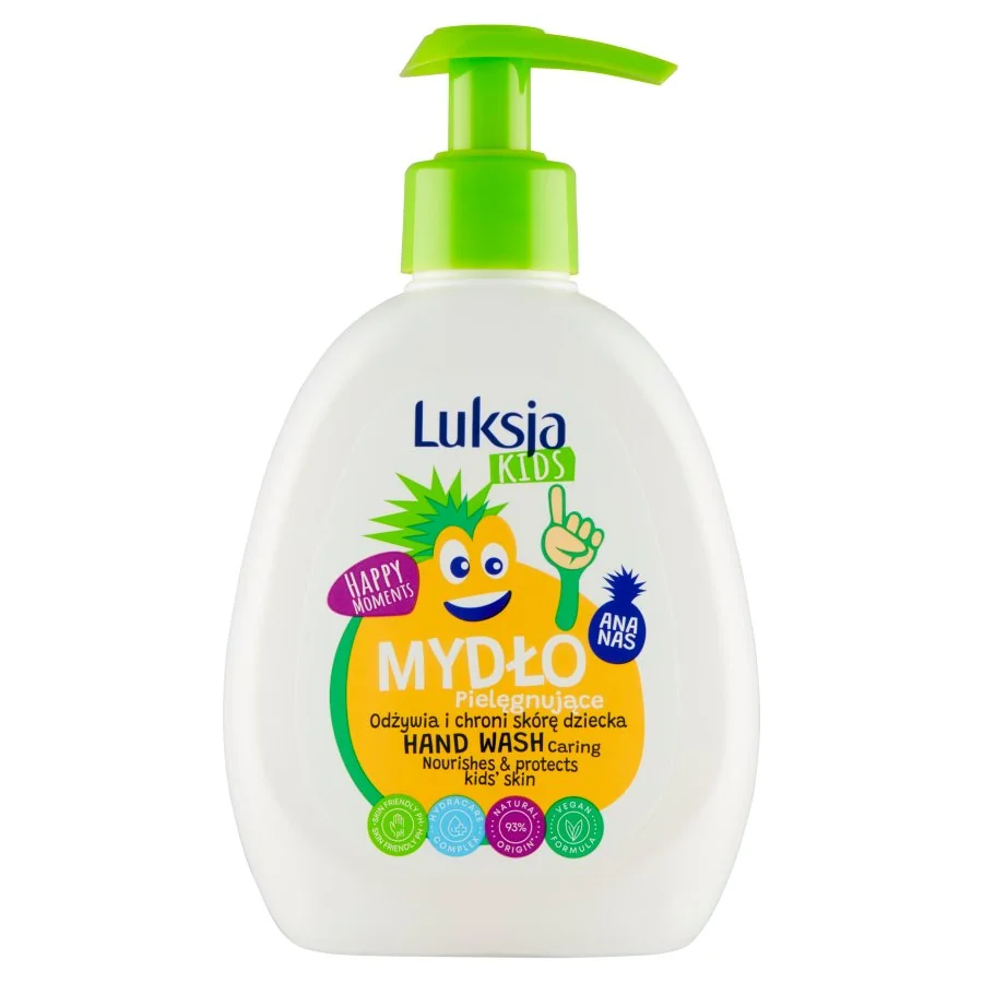 Luksja Kids, pielęgnujące mydło w płynie dla dzieci ananas, 300 ml