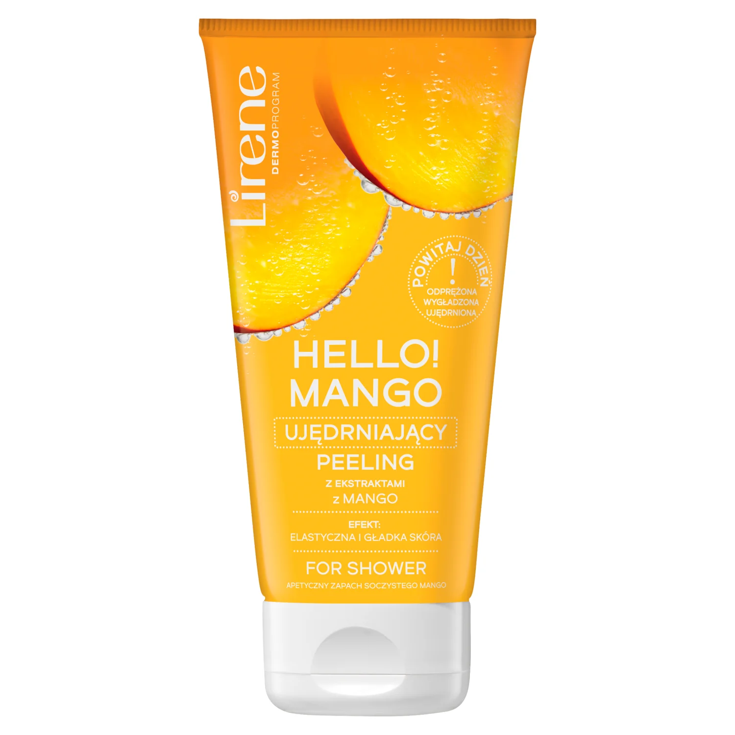 Lirene Hello! Mango Ujędrniający peeling myjący do ciała Mango, 175 g