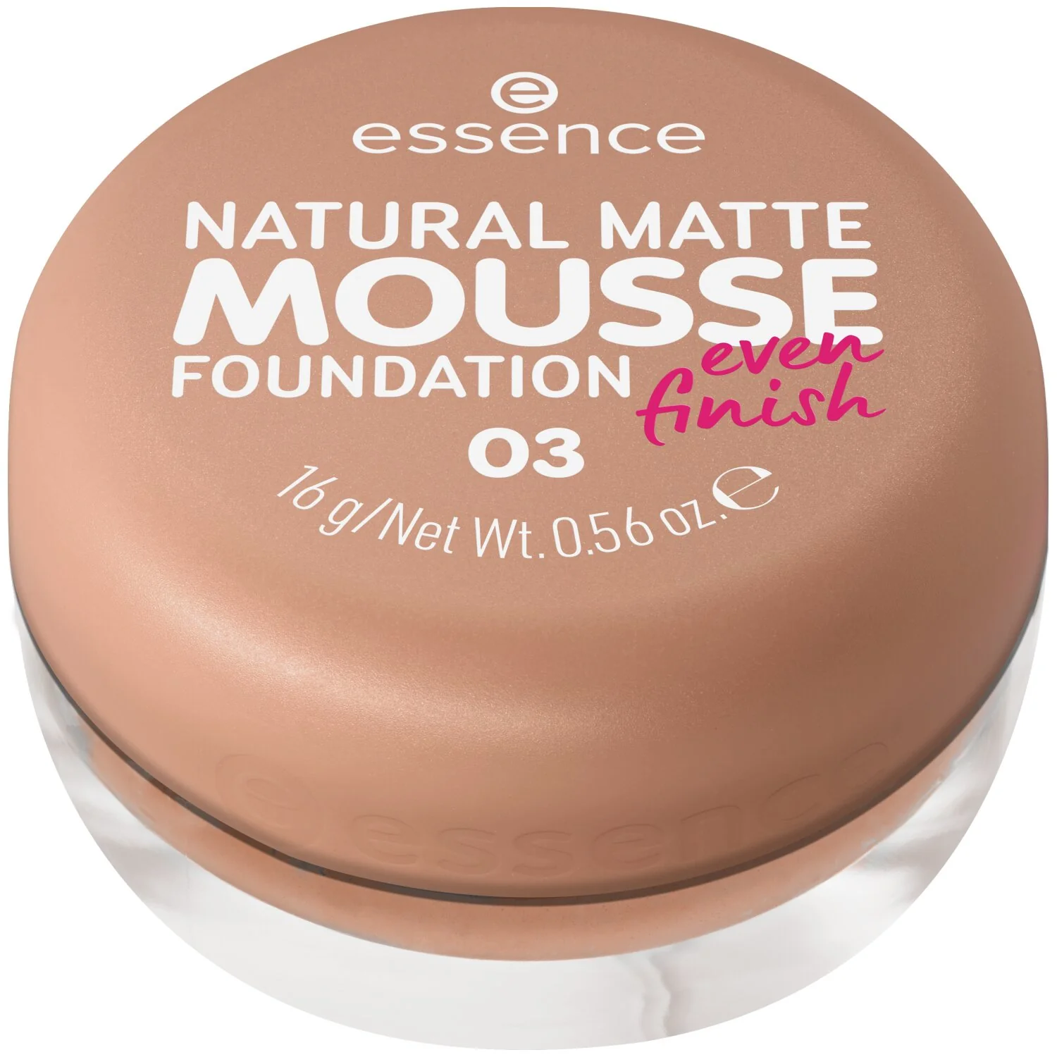 Essence Natural Matte Mousse Foundation podkład do twarzy w musie 03, 16 g 