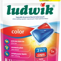 Ludwik Kapsułki do prania tkanin kolorowych Color 2 in 1, 32 szt.