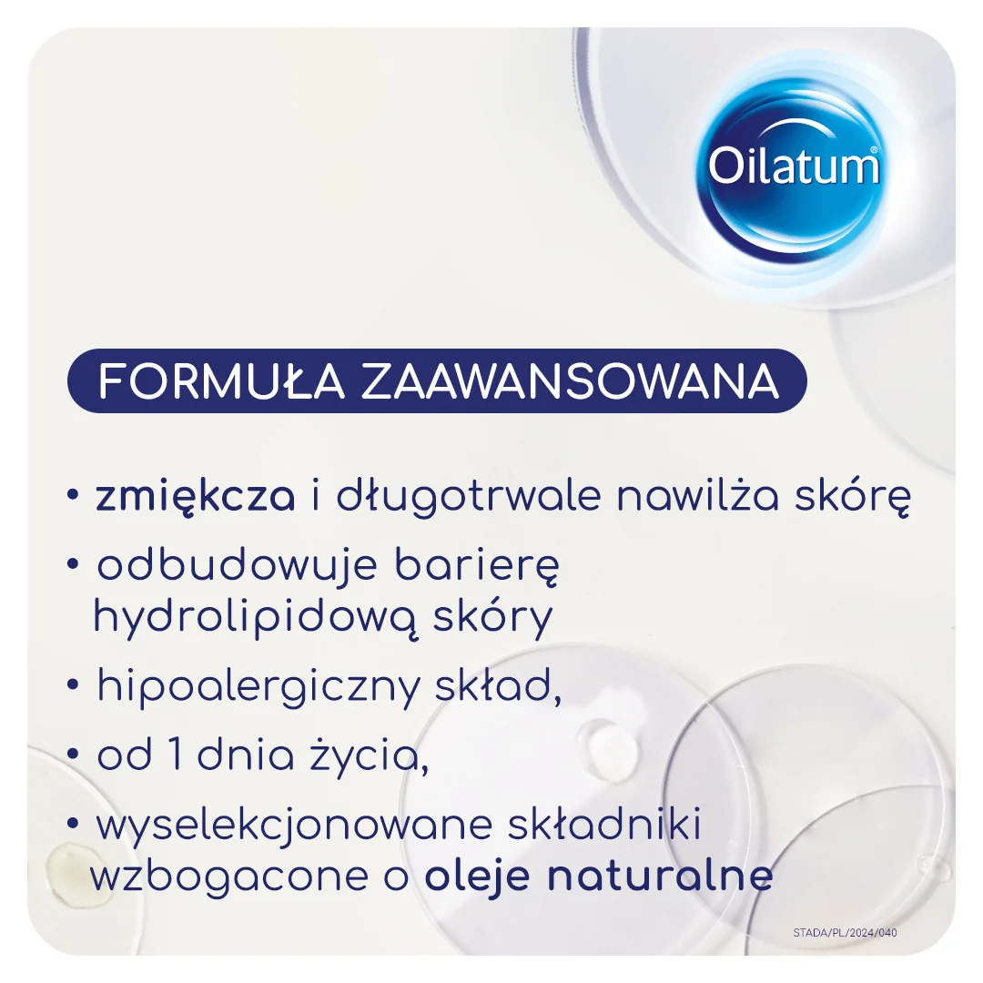 Oilatum Formuła Zaawansowana Aksamitne mleczko emolient, 400 ml