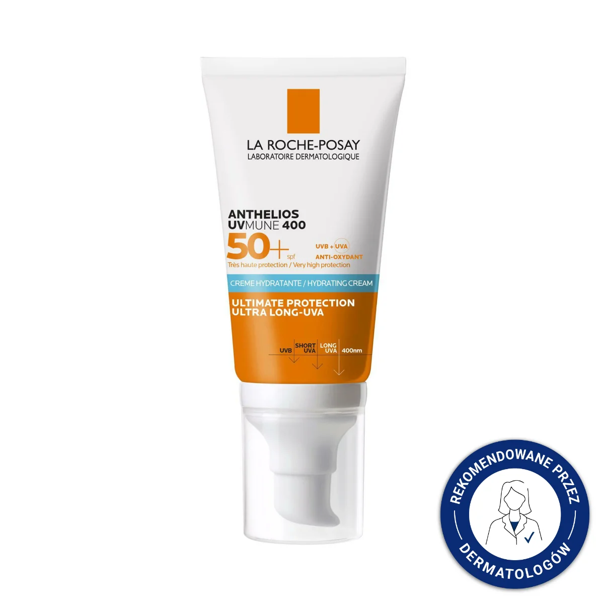 La Roche-Posay Anthelios, UVMUNE 400 krem nawilżąjacy SPF 50+ 50ml