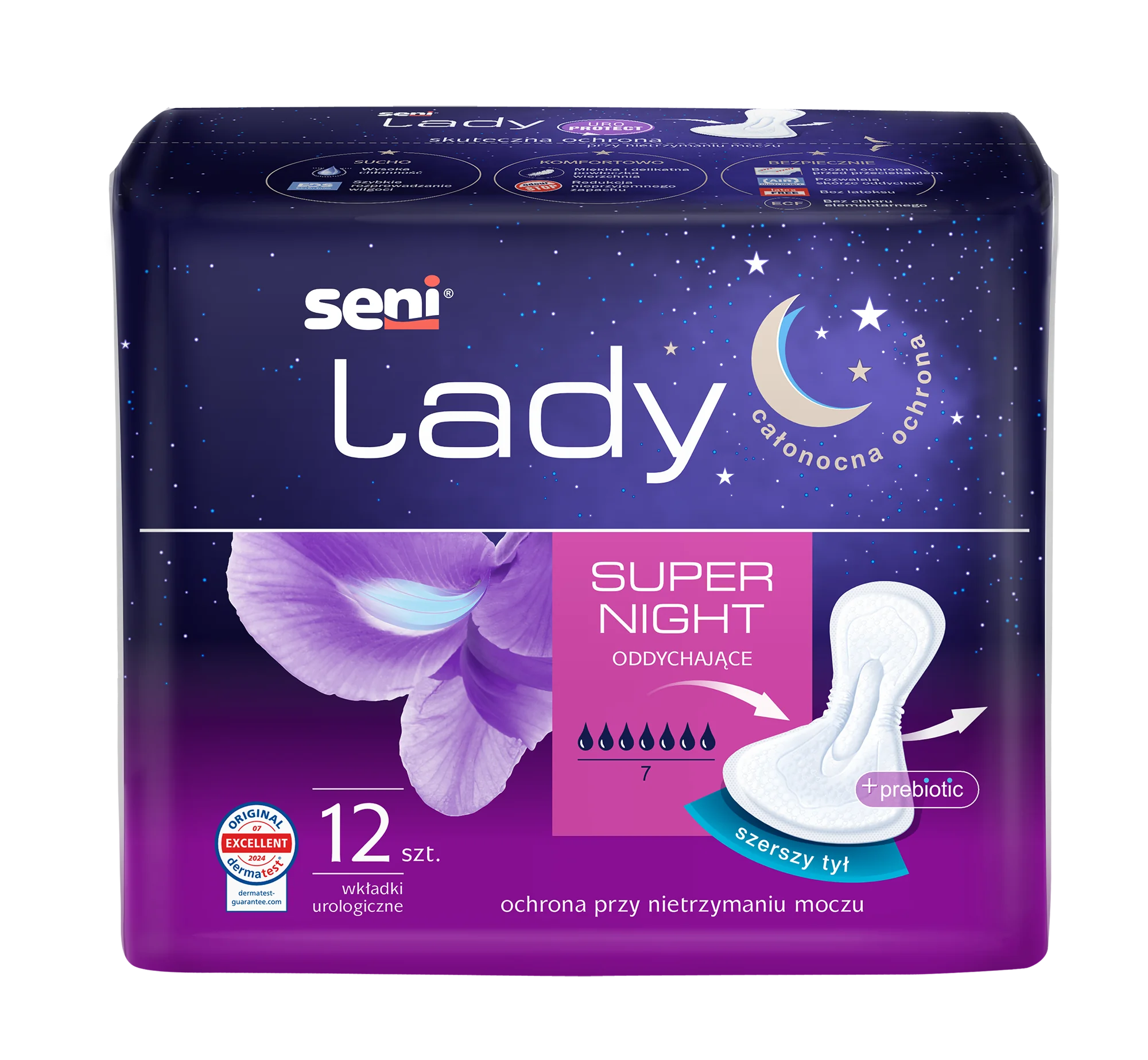 Seni Lady Super Night wkładki urologiczne dla kobiet, 12 szt.