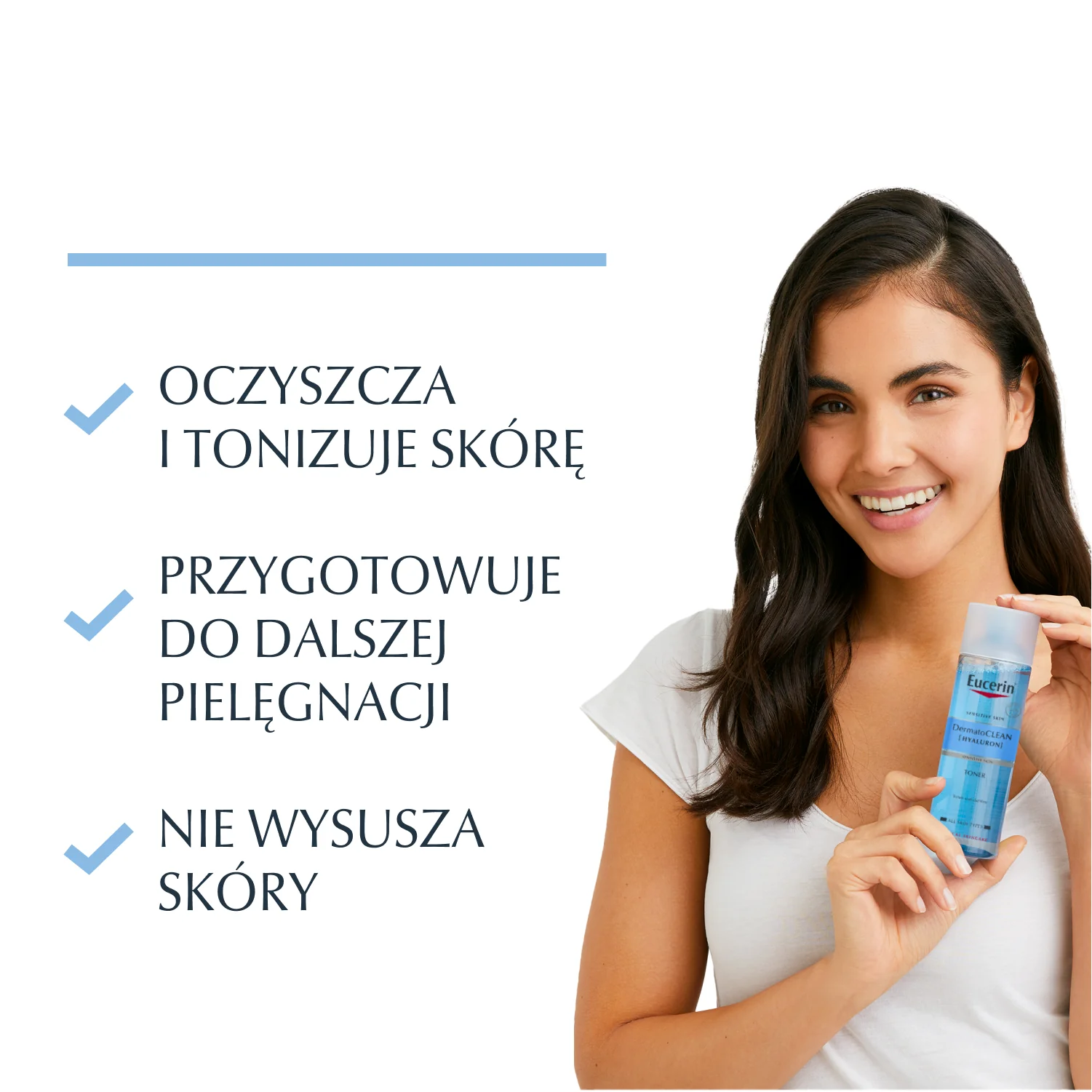 Eucerin DermatoCLEAN Hyaluron tonik oczyszczający do twarzy, 200 ml