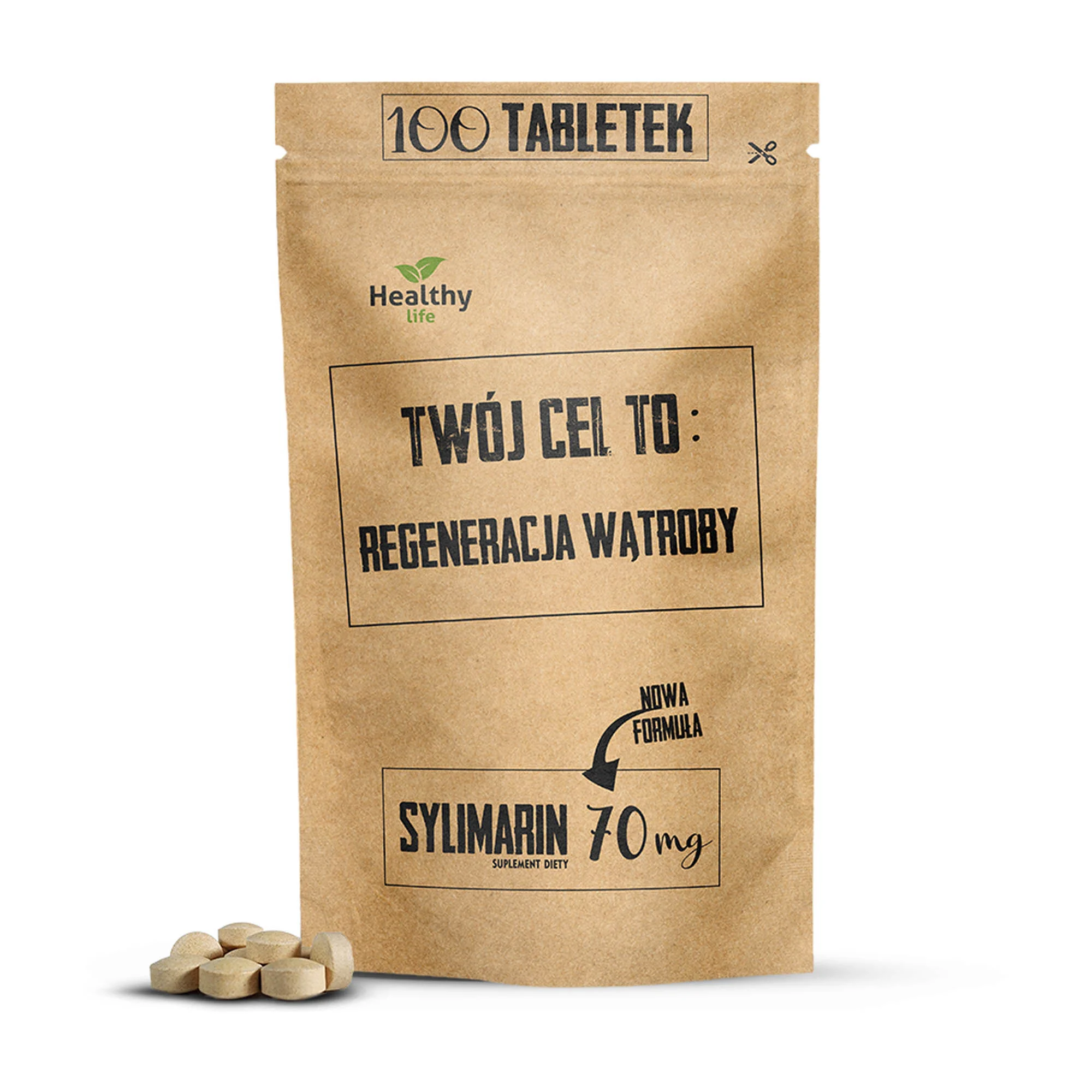 Twój cel to: Regeneracja wątroby - Sylimarin 70 mg 100 tabletek 