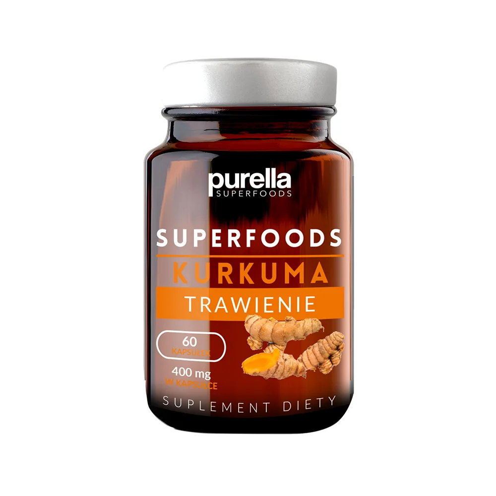 Purella Superfoods Kurkuma Trawienie 60 kapsułek