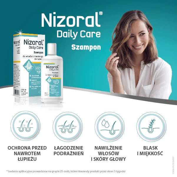 Nizoral Care szampon do włosów z tendencją do łupieżu, 200 ml