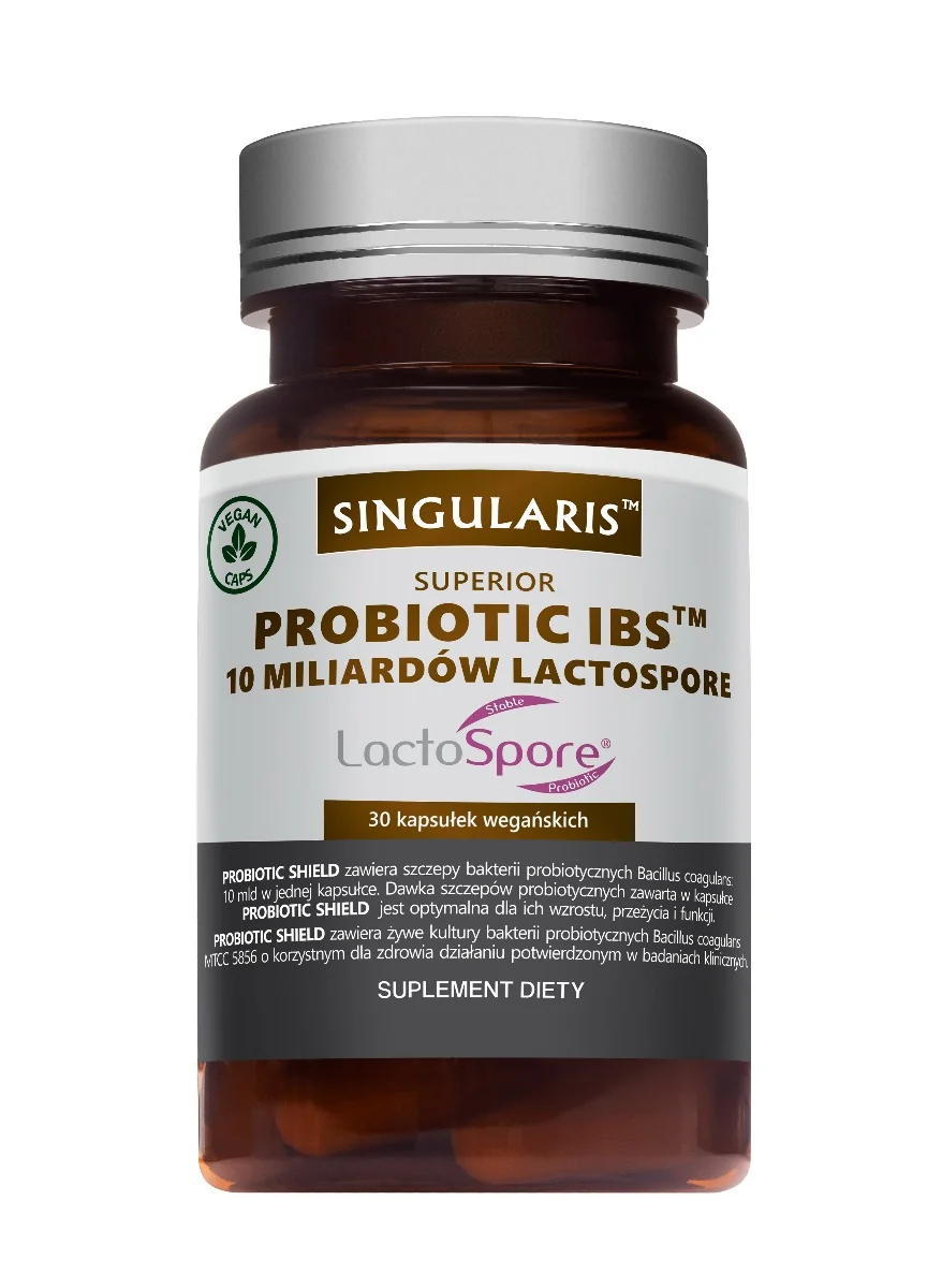 Singularis Superior Probiotic IBS 10 mld Lactospore, suplement diety, 30 kapsułek