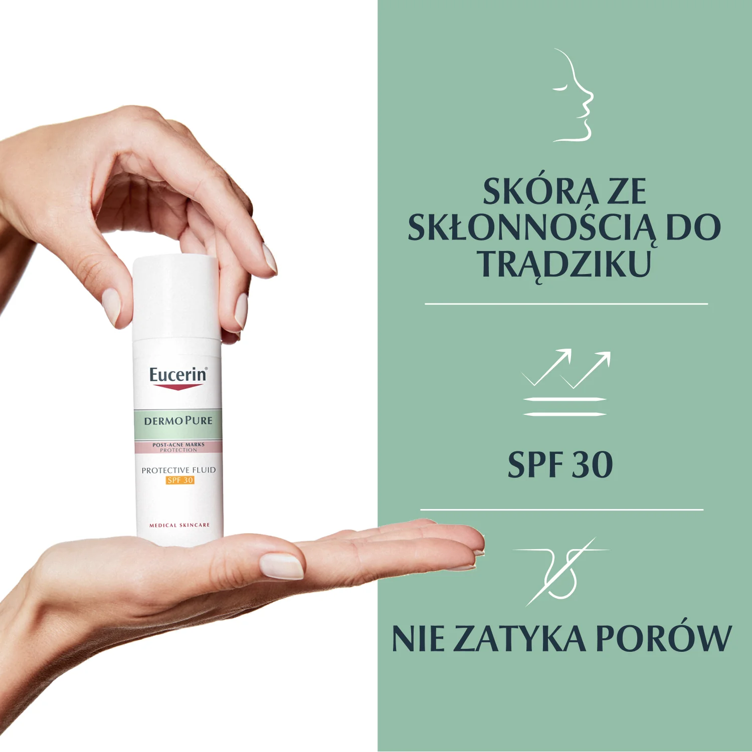 Eucerin DermoPure krem-fluid ochronny do skóry skłonnej do trądziku SPF 30, 50 ml