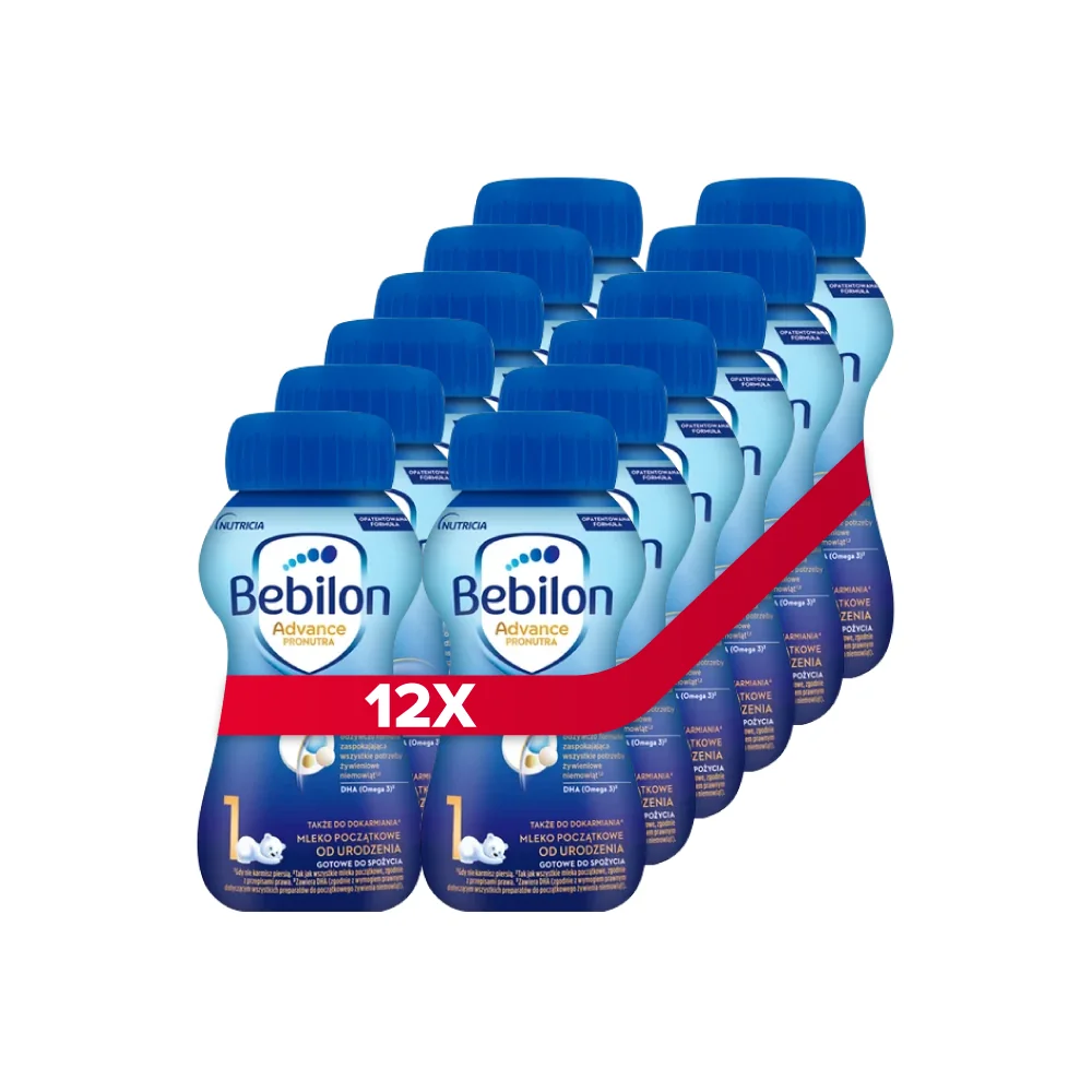 Bebilon 1 Advance Pronutra Mleko początkowe od urodzenia 12 x 200 ml