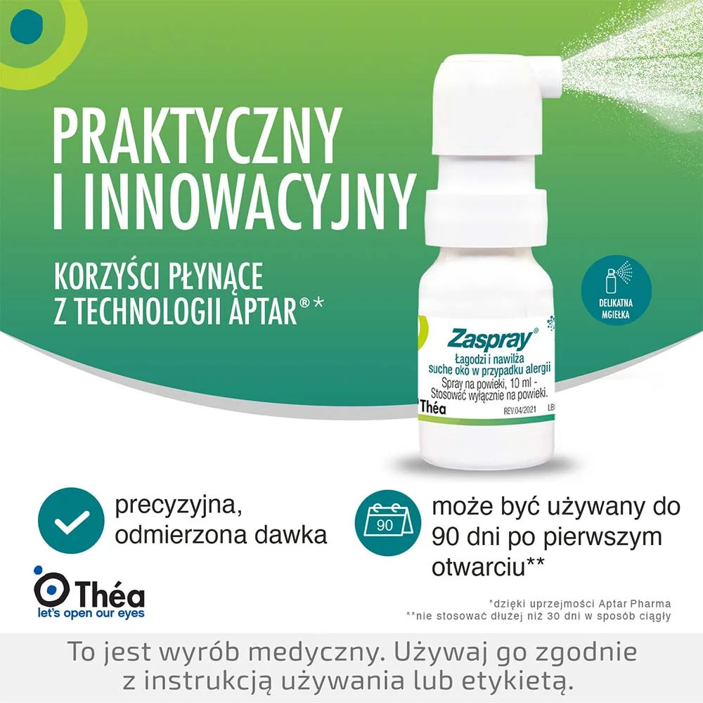 Zaspray spray na powieki, 10 ml