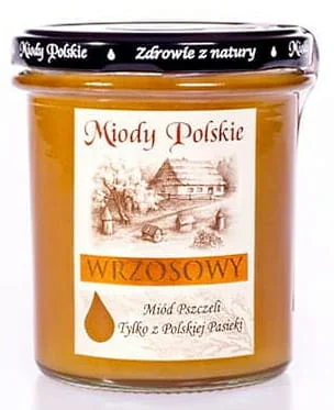 Miody Polskie, miód nektarowy wrzosowy, 400 g