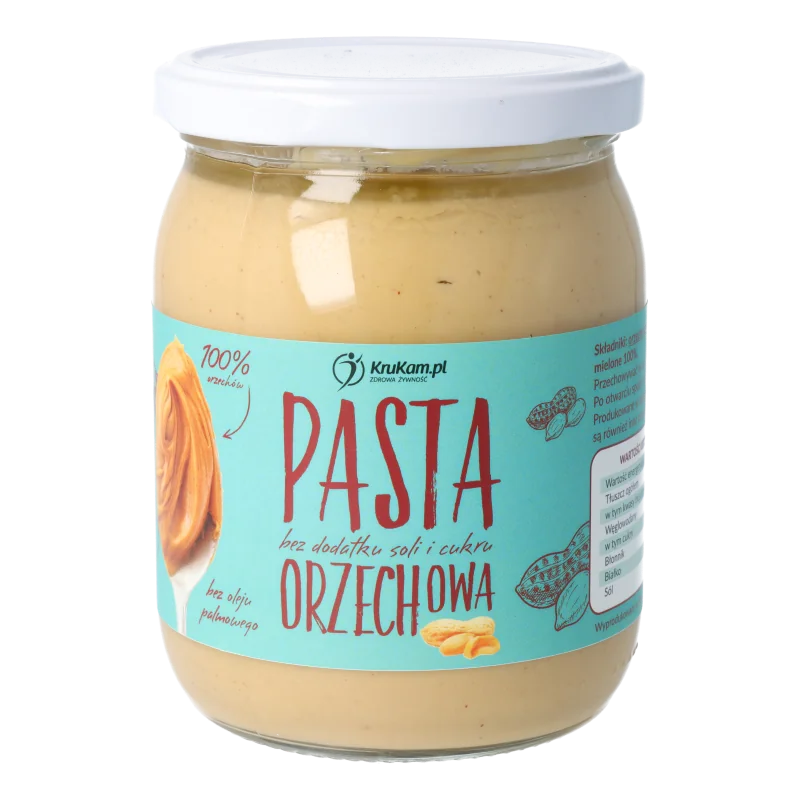 KruKam pasta orzechowa 100%, 500 g