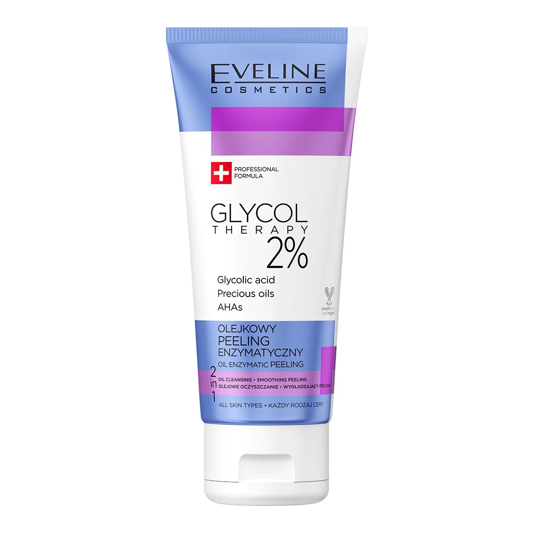 Eveline Cosmetics Glycol Therapyolejkowy peeling enzymatyczny 2%, 100 ml. Data ważności 08.02.2025