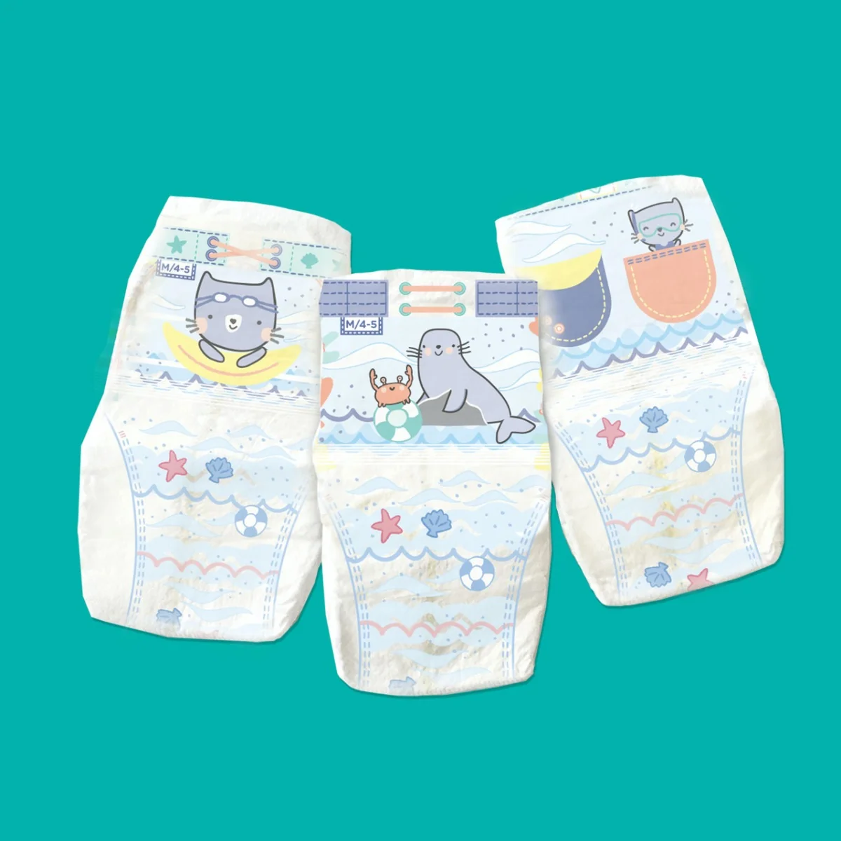 Pampers Splashers pieluchomajtki do pływania, rozmiar 3-4, 6-11 kg, 12 sztuk