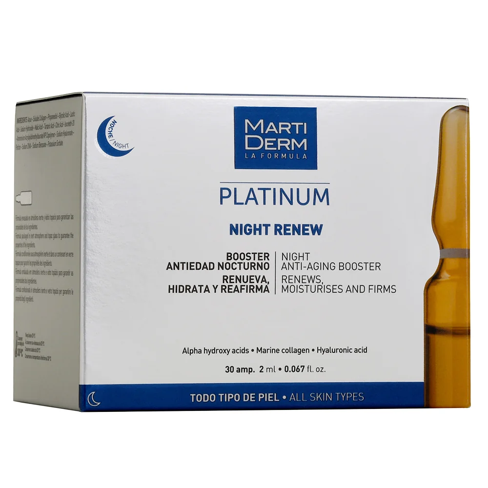 Martiderm Platinum Night Renew Ampoules serum do twarzy w ampułce, 30 x 2 ml