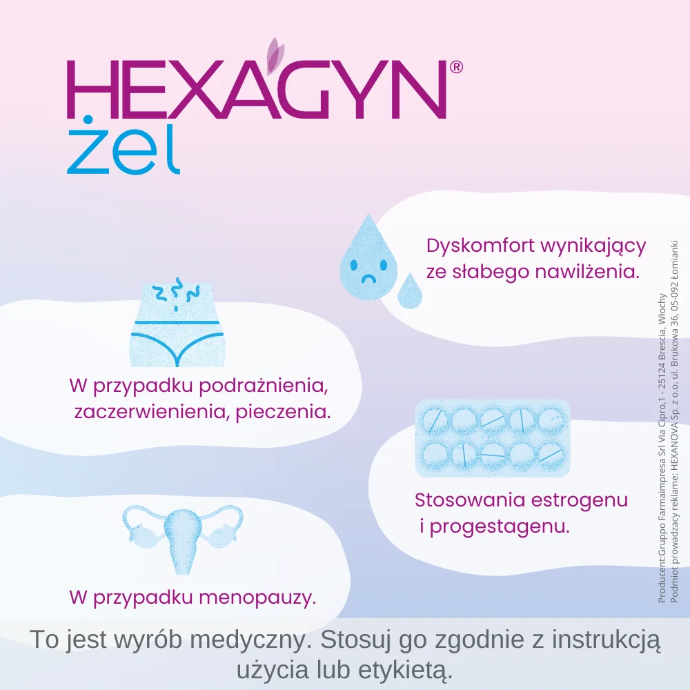 Hexagyn żel dopochwowy, 30 ml