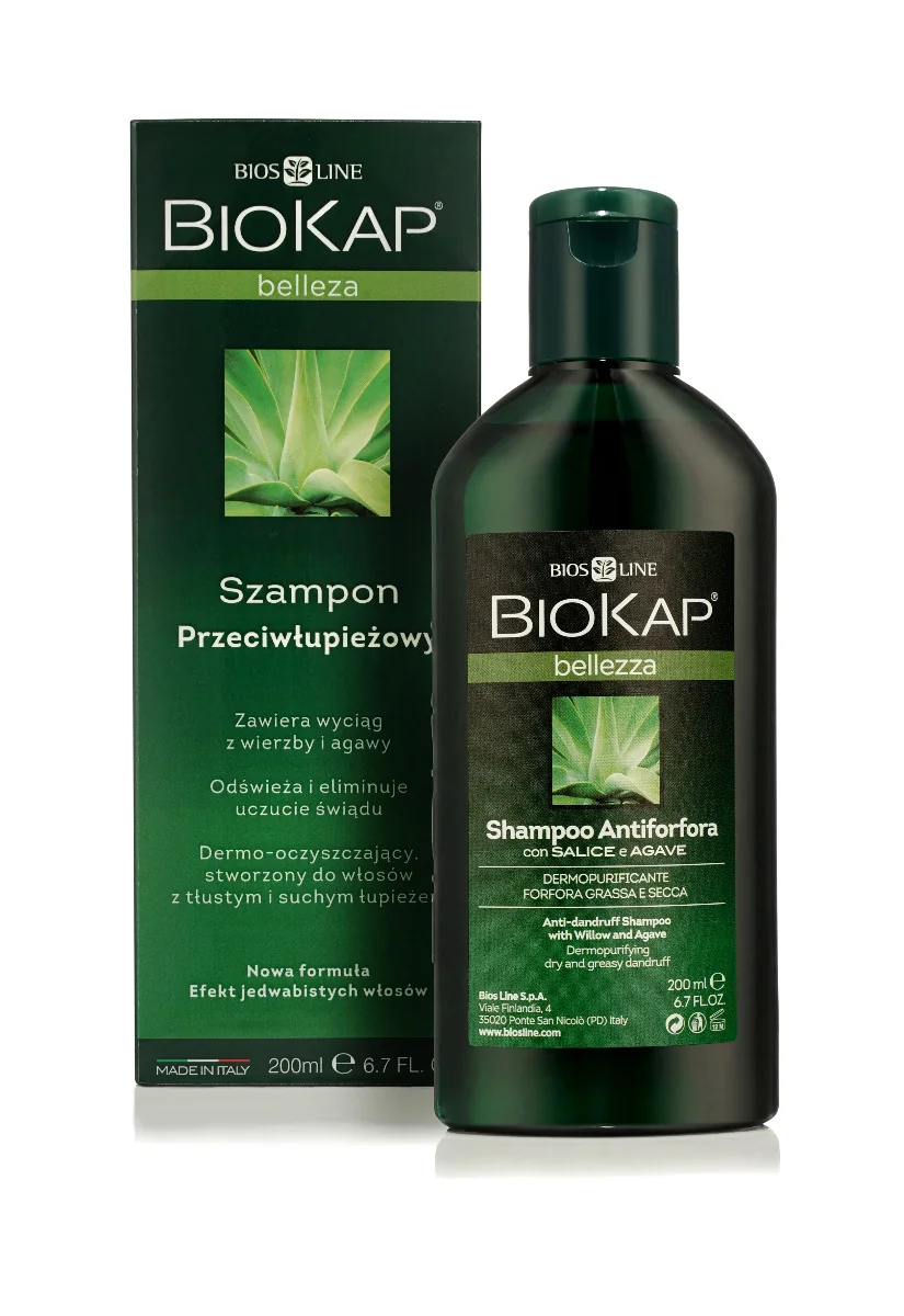 Biokap Bellezza, szampon przeciwłupieżowy, 200 ml