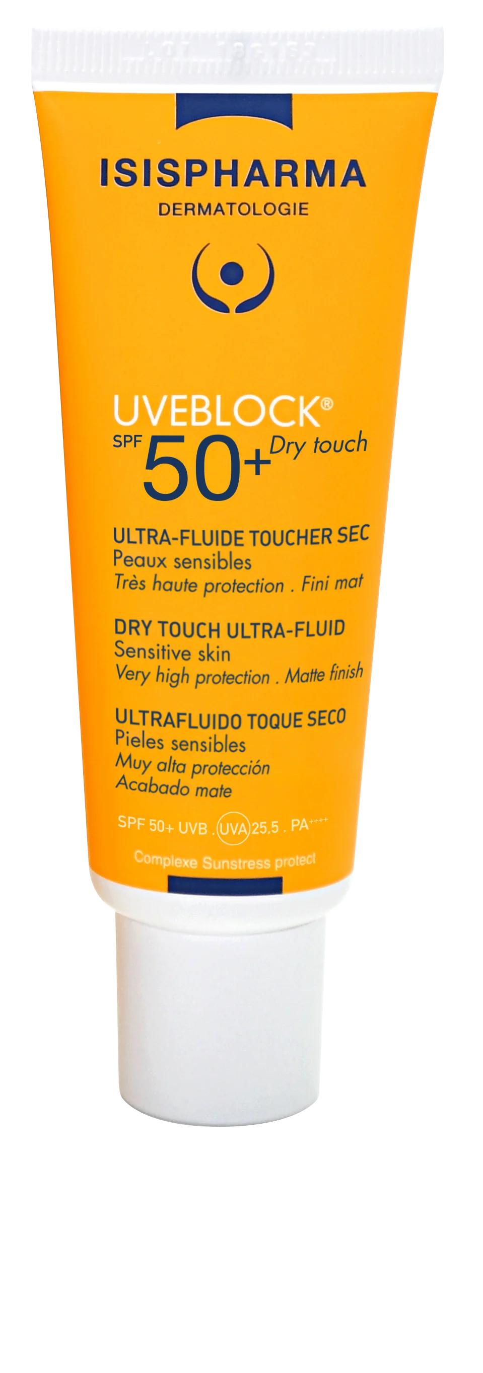 Isispharma Uveblock, Fluid dry-touch bezbarwny, SPF 50+, 40 ml