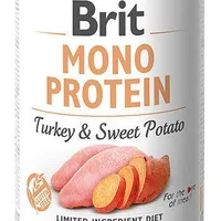 Brit Mono Protein Adult Turkey&Sweet Potato Mokra karma dla psa z indykiem i słodkimi ziemniakami, 400 g