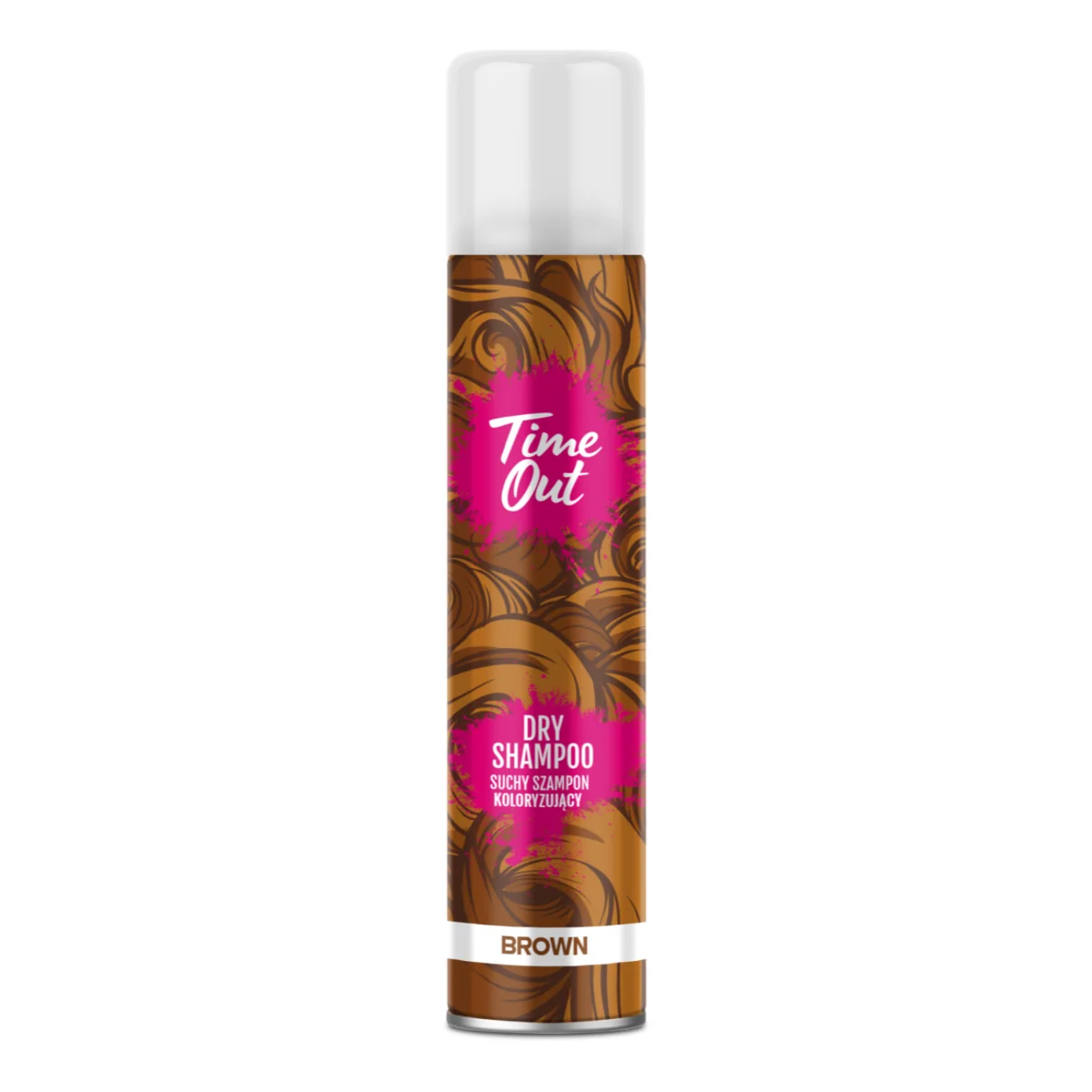 Time Out, suchy szampon koloryzujący Brown, 200 ml