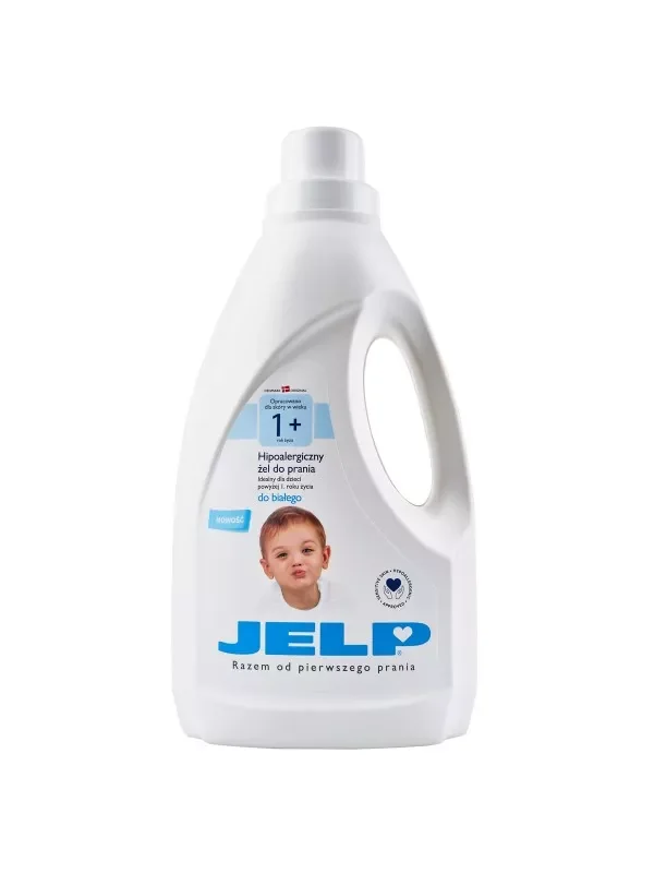 JELP 1+ Hipoalergiczny żel do prania tkanin do białego, 1,5 l