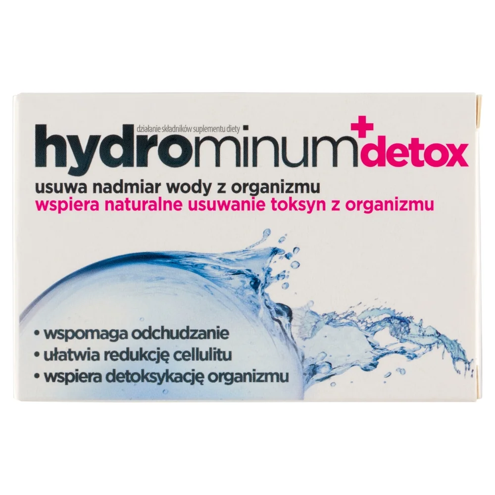 Hydrominum + Detox, suplement diety, 30 tabletek