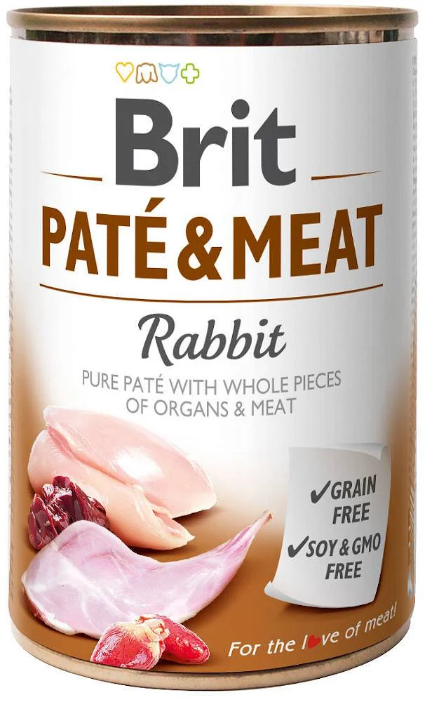 Brit Pate & Meat Rabbit karma dla psów, 400 g