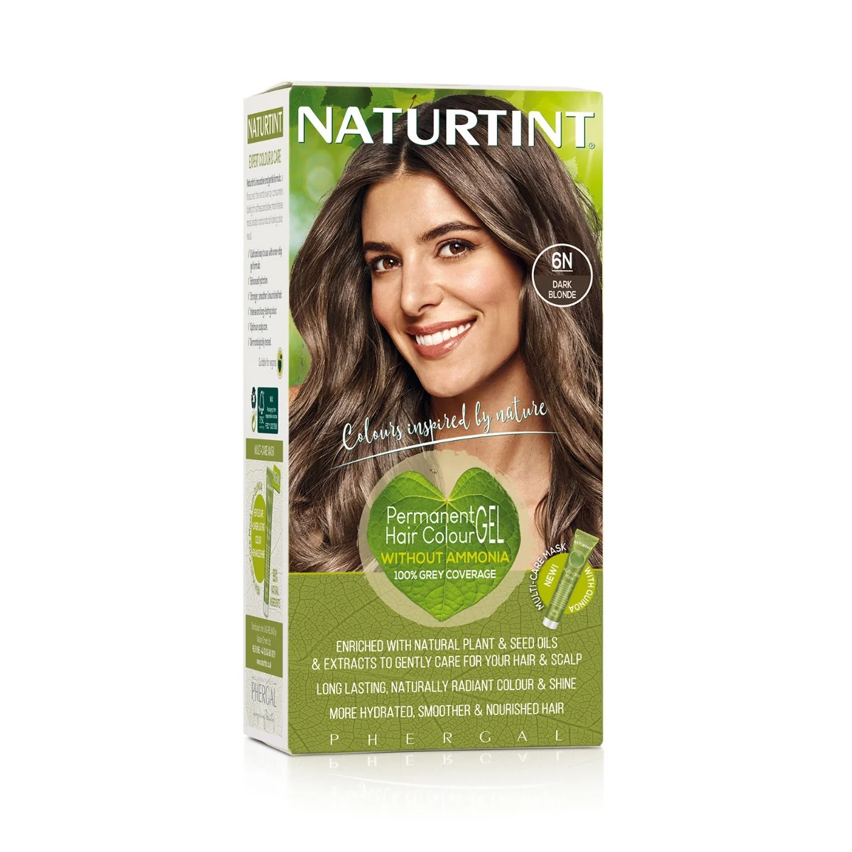 Naturtint żel koloryzujący w 100% z olejków biobotanicznych 6N ciemny blond, 1 szt.