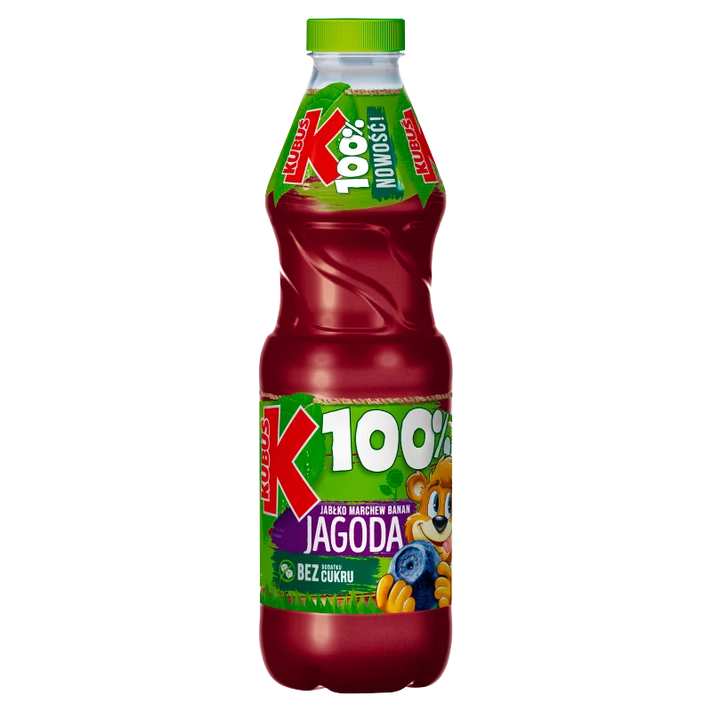 Kubuś 100% Sok jabłko, marchew, banan, jagoda 850 ml