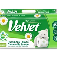 Velvet ecoRoll Rumianek i Aloes Papier toaletowy, 8 szt.