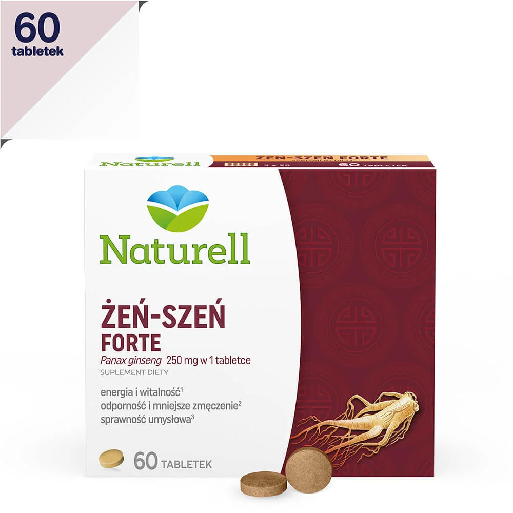 Naturell Żeń-szeń Forte, suplement diety, 60 tabletek 