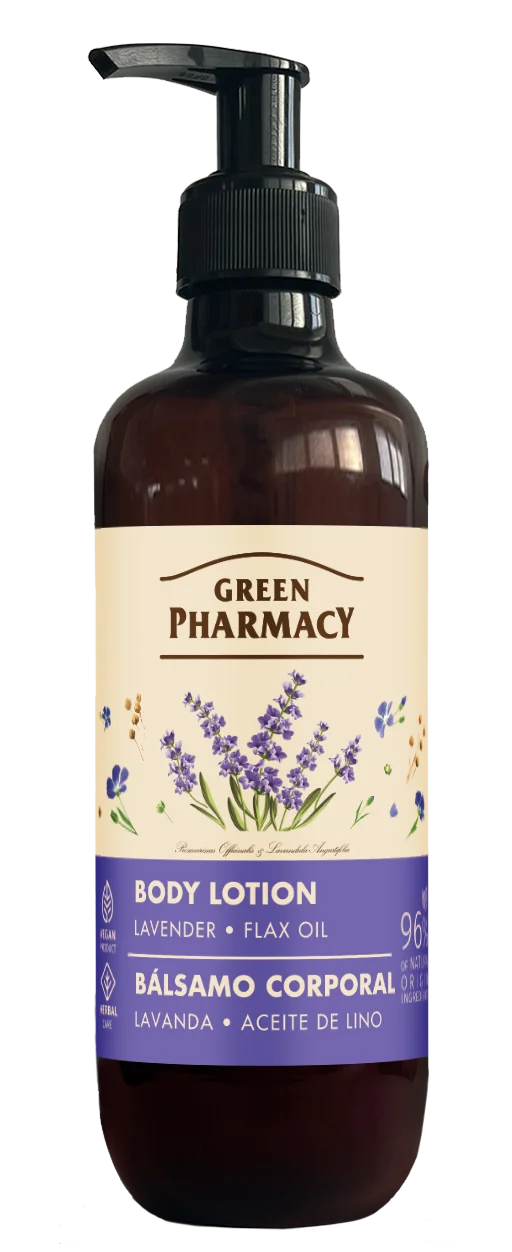 Green Pharmacy, balsam do ciała, Lawenda i Olejek lniany, 400 ml