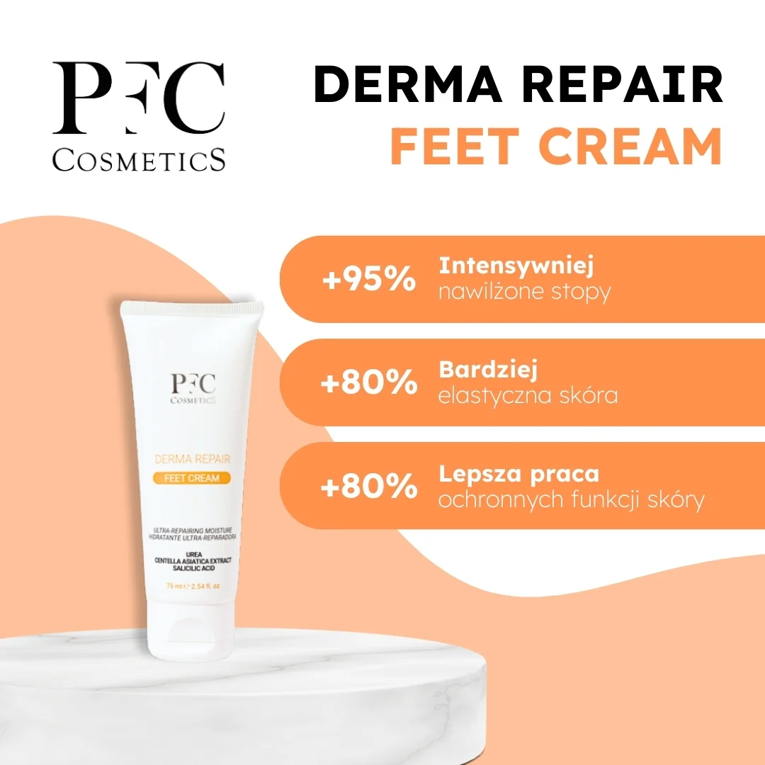 PFC Derma Repair Feet Cream krem do stóp intensywnie nawilżający, 75 ml