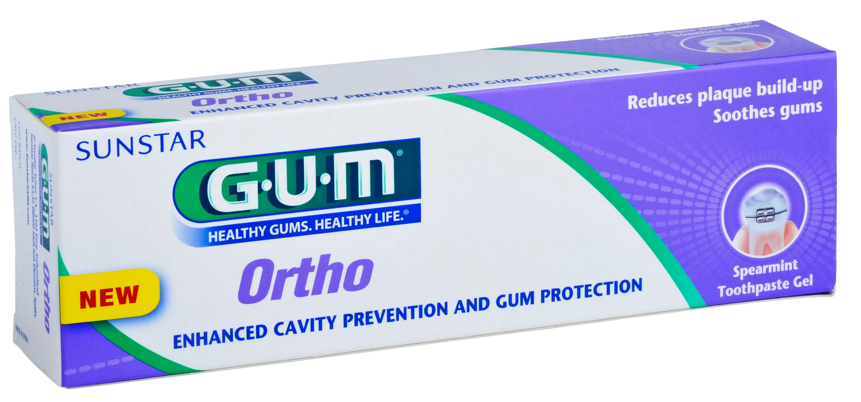 Sunstar Gum Ortho, pasta do zębów, 75 ml 