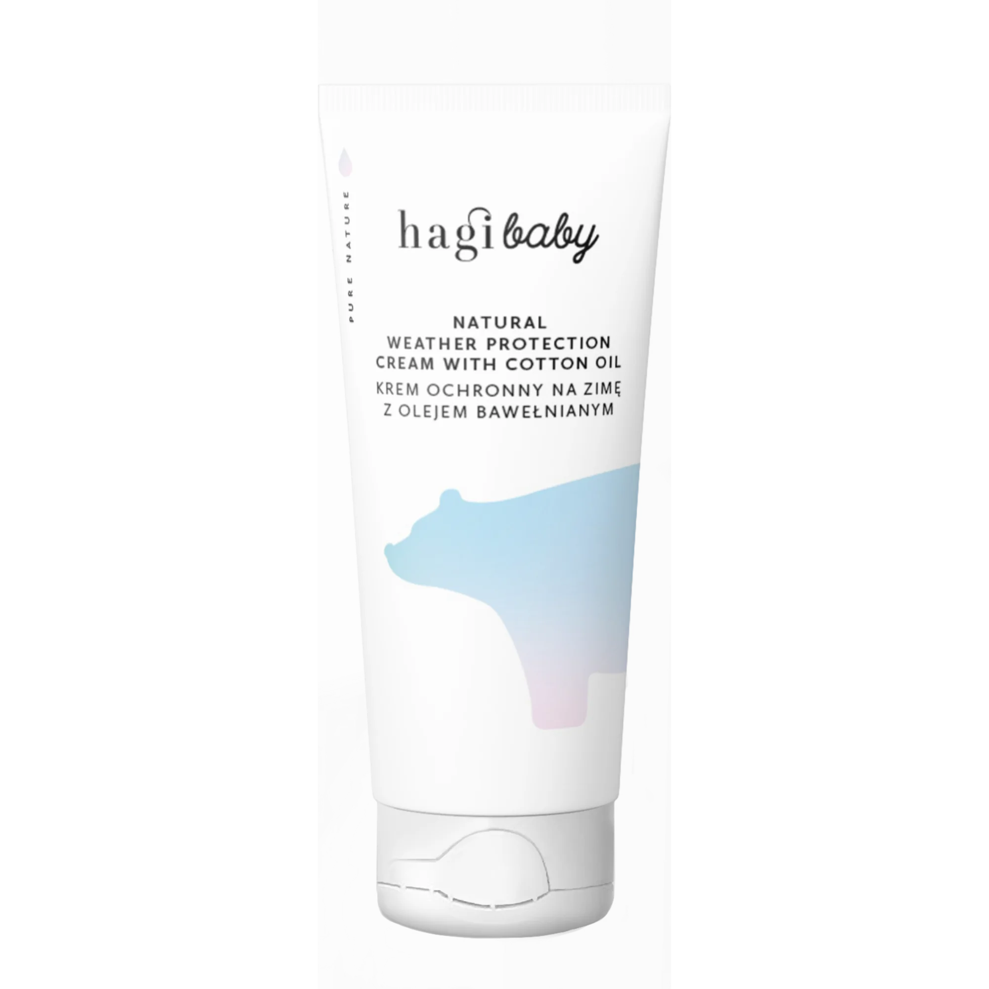 Hagi Baby krem ochronny na zimę z olejkiem bawełnianym, 50 ml