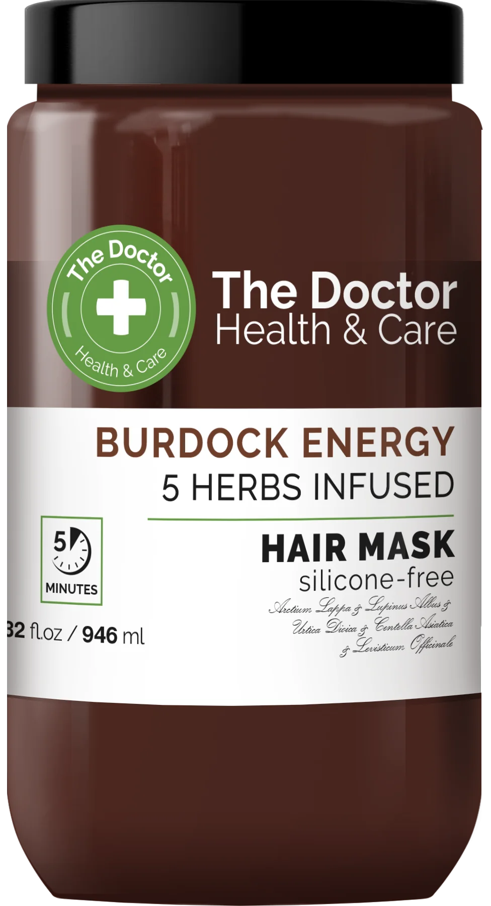 The Doctor Health & Care, maska do włosów Energia Łopianu i 5 Ziół, 946 ml