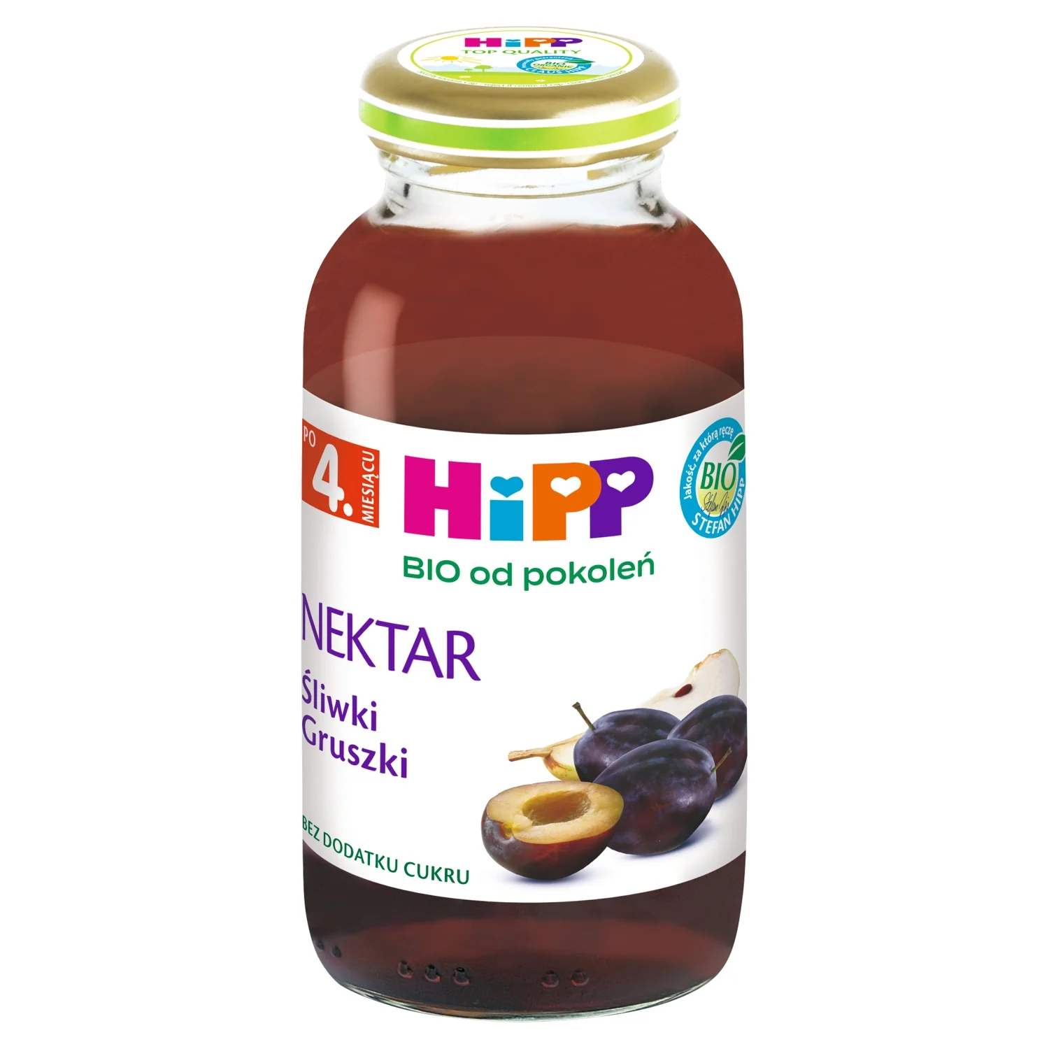 HiPP BIO od pokoleń nektar śliwki-gruszki po 4. miesiącu, 200 ml