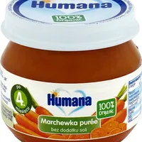 Humana 100% Organic marchewka puree, 80 g