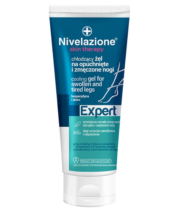 Nivelazione skin therap Expert Chłodzący żel na opuchnięte i zmęczone nogi z kasztanowcem, arniką i hesperydyną , 150 ml